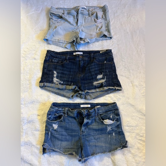 Set of 3 Eunina Blue Jean Shorts - Picture 1 of 8